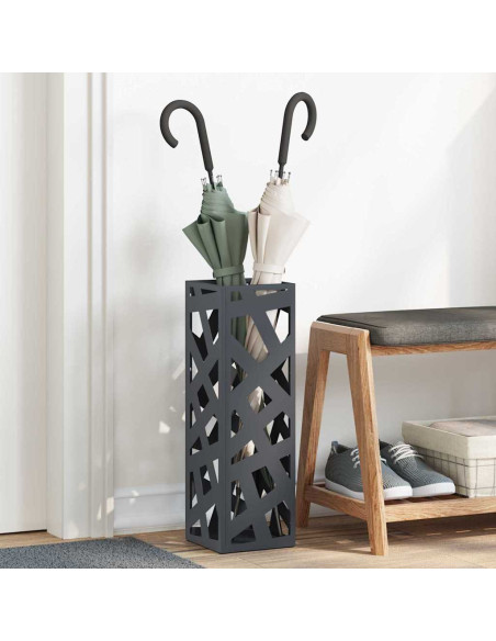 Supporto per Ombrellone Antracite 15,5 x 15,5 x 49 cm Metallo