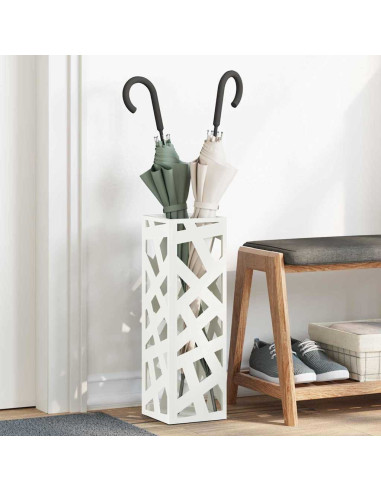 Supporto per Ombrellone Bianco 15,5 x 15,5 x 49 cm Metallo