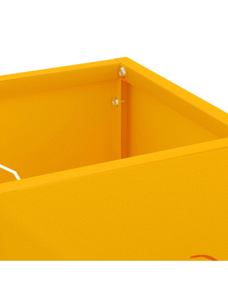 Supporto per Ombrellone Senape 15,5 x 15,5 x 49 cm Metallo