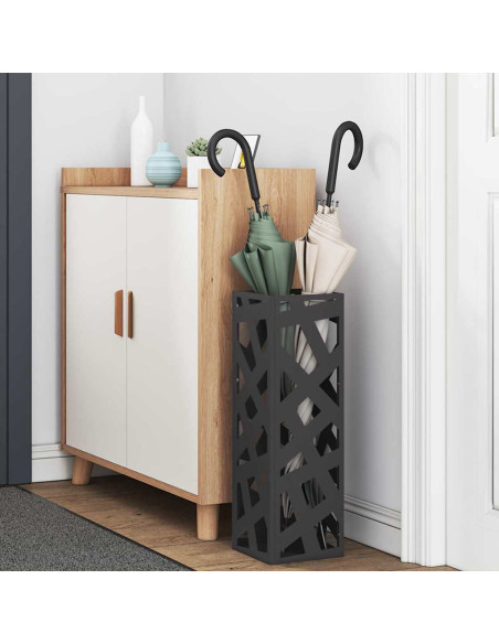 Supporto per Ombrellone Nero 15,5 x 15,5 x 49 cm Metallo