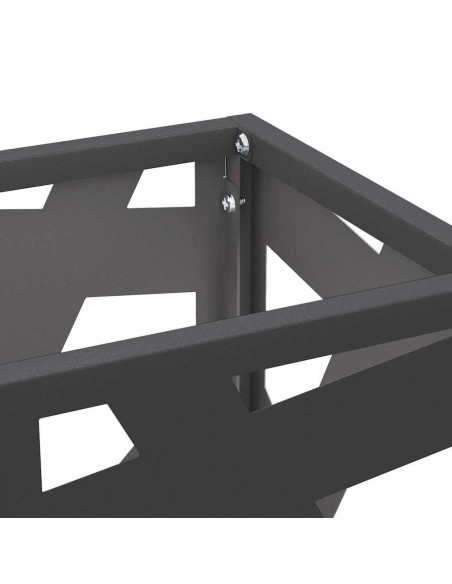 Supporto per Ombrellone Nero 15,5 x 15,5 x 49 cm Metallo