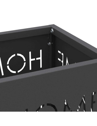 Supporto per Ombrellone Nero 15,5 x 15,5 x 49 cm Metallo