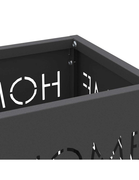 Supporto per Ombrellone Nero 15,5 x 15,5 x 49 cm Metallo