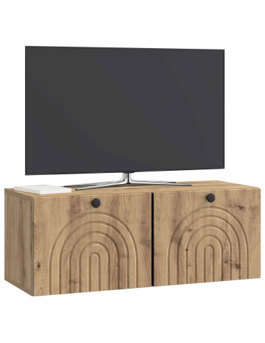 Mobile Porta TV da Muro Rovere Artigianale 78,5 x 31 x 30 cm