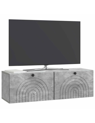 Mobile Porta TV da Muro Grigio Cemento 98 x 31 x 30 cm