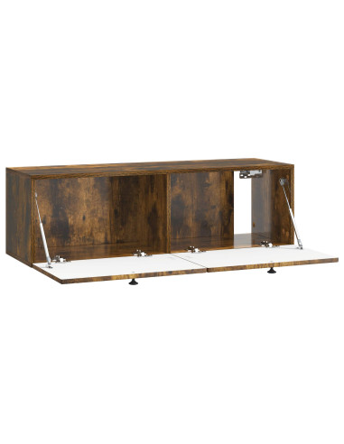 Mobile Porta TV da Muro Rovere Fumo 98 x 31 x 30 cm