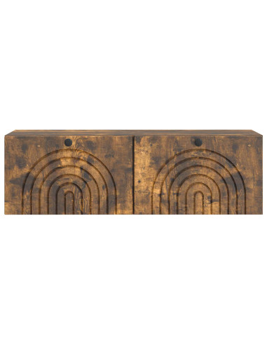 Mobile Porta TV da Muro Rovere Fumo 98 x 31 x 30 cm