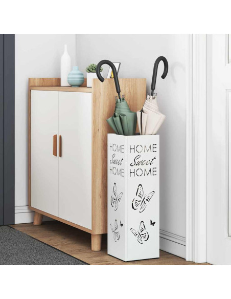 Supporto per Ombrellone Bianco 15,5 x 15,5 x 49 cm Metallo
