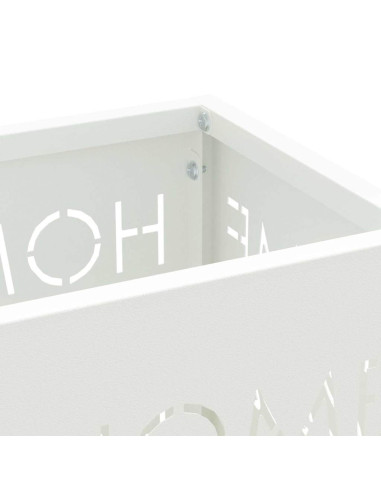 Supporto per Ombrellone Bianco 15,5 x 15,5 x 49 cm Metallo