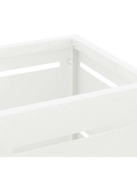 Supporto per Ombrellone Bianco 15,5 x 15,5 x 49 cm Metallo