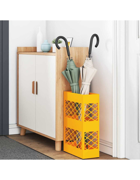 Supporto per Ombrellone giallo senape 28 x 12 x 41 cm Acciaio