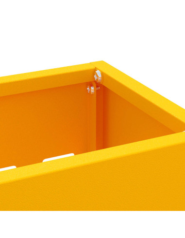 Supporto per Ombrellone giallo senape 28 x 12 x 41 cm Acciaio
