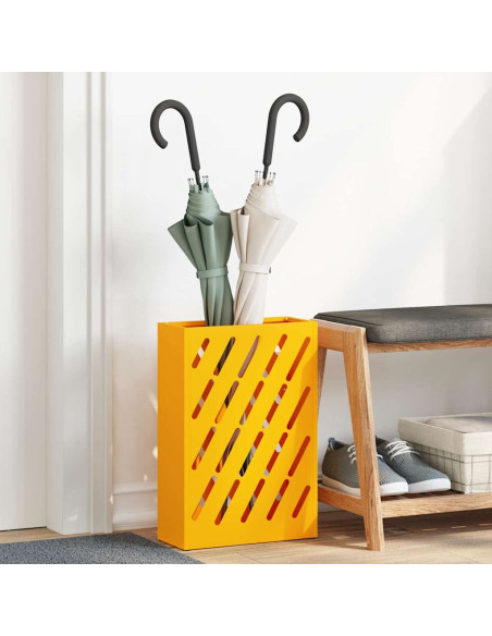 Supporto per Ombrellone giallo senape 28 x 12 x 41 cm Acciaio