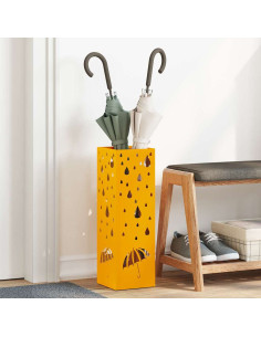Supporto per Ombrellone Senape 15,5 x 15,5 x 49 cm Metallo