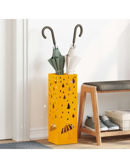 Supporto per Ombrellone Senape 15,5 x 15,5 x 49 cm Metallo