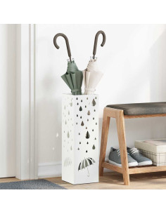 Supporto per Ombrellone Bianco 15,5 x 15,5 x 49 cm Metallo