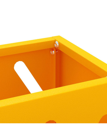 Supporto per Ombrellone giallo senape 28 x 12 x 41 cm Acciaio