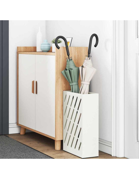 Supporto per Ombrellone Bianco 28 x 12 x 41 cm Acciaio