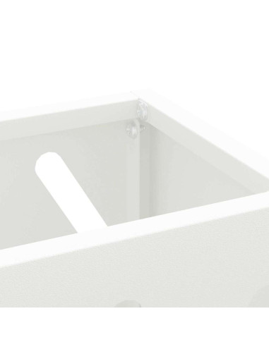 Supporto per Ombrellone Bianco 28 x 12 x 41 cm Acciaio