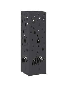 Supporto per Ombrellone Nero 15,5 x 15,5 x 49 cm Metallo 2