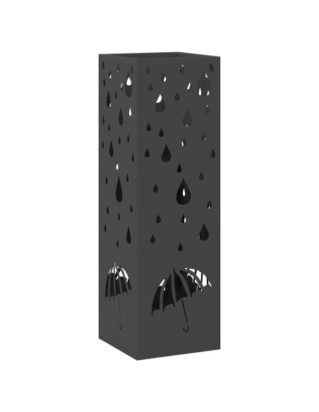 Supporto per Ombrellone Nero 15,5 x 15,5 x 49 cm Metallo