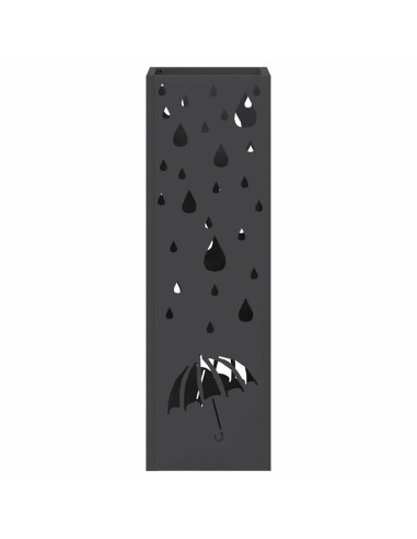 Supporto per Ombrellone Nero 15,5 x 15,5 x 49 cm Metallo