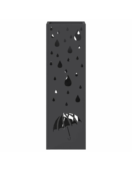 Supporto per Ombrellone Nero 15,5 x 15,5 x 49 cm Metallo