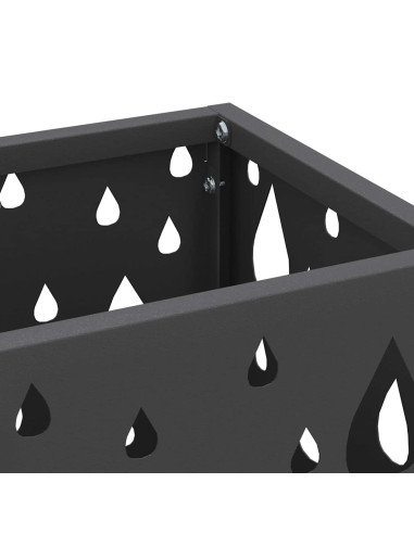 Supporto per Ombrellone Nero 15,5 x 15,5 x 49 cm Metallo