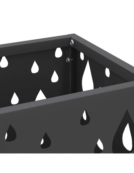 Supporto per Ombrellone Nero 15,5 x 15,5 x 49 cm Metallo