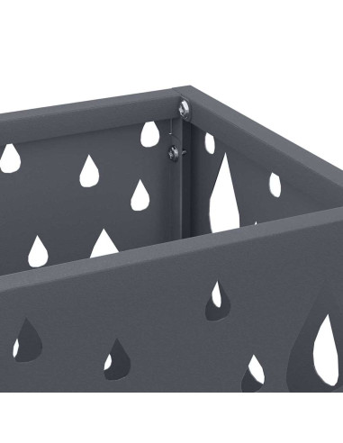 Supporto per Ombrellone Antracite 15,5 x 15,5 x 49 cm Metallo