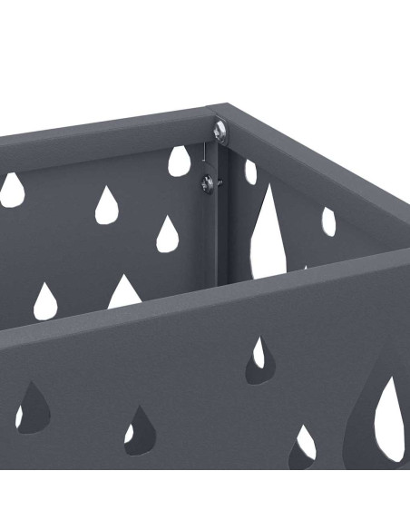 Supporto per Ombrellone Antracite 15,5 x 15,5 x 49 cm Metallo