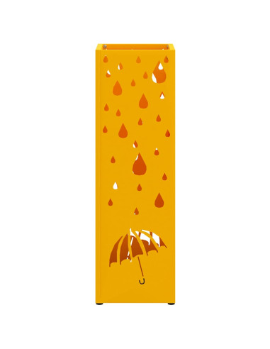 Supporto per Ombrellone Senape 15,5 x 15,5 x 49 cm Metallo