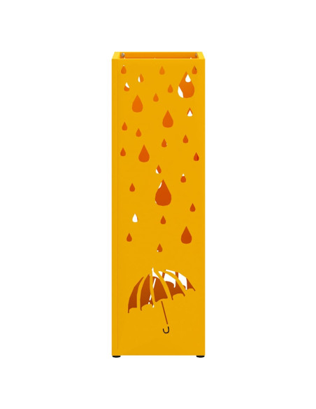 Supporto per Ombrellone Senape 15,5 x 15,5 x 49 cm Metallo