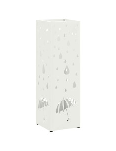 Supporto per Ombrellone Bianco 15,5 x 15,5 x 49 cm Metallo 2