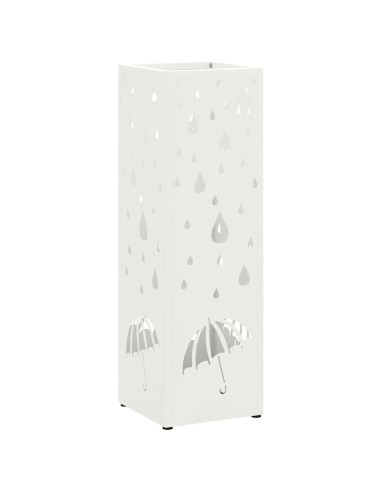 Supporto per Ombrellone Bianco 15,5 x 15,5 x 49 cm Metallo
