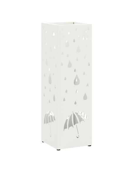 Supporto per Ombrellone Bianco 15,5 x 15,5 x 49 cm Metallo
