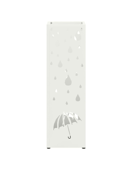Supporto per Ombrellone Bianco 15,5 x 15,5 x 49 cm Metallo