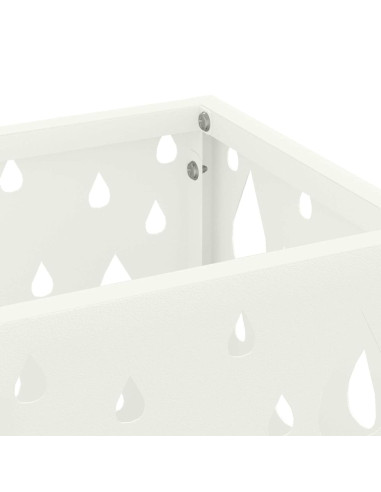 Supporto per Ombrellone Bianco 15,5 x 15,5 x 49 cm Metallo