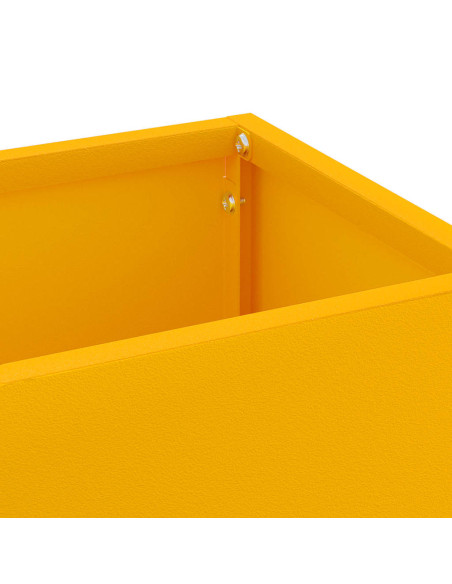 Supporto per Ombrellone Senape 15,5 x 15,5 x 49 cm Metallo