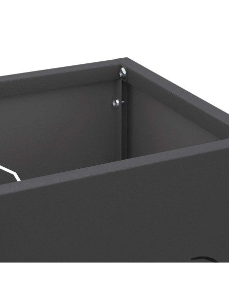 Supporto per Ombrellone Nero 15,5 x 15,5 x 49 cm Metallo