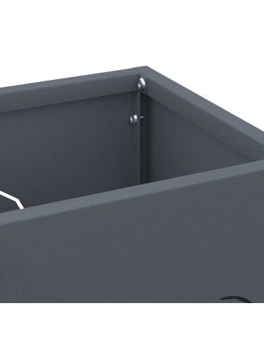 Supporto per Ombrellone Antracite 15,5 x 15,5 x 49 cm Metallo