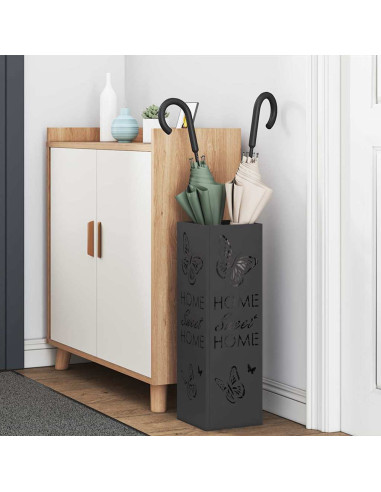 Supporto per Ombrellone Nero 15,5 x 15,5 x 49 cm Metallo