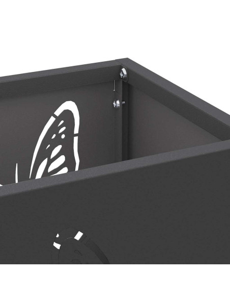 Supporto per Ombrellone Nero 15,5 x 15,5 x 49 cm Metallo