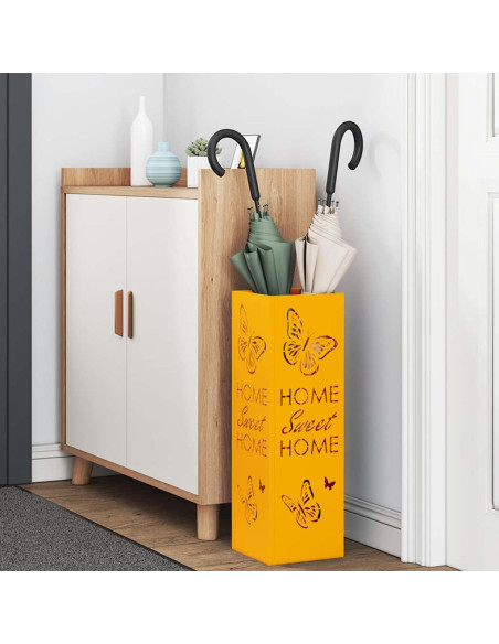 Supporto per Ombrellone Senape 15,5 x 15,5 x 49 cm Metallo