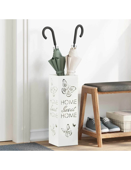 Supporto per Ombrellone Bianco 15,5 x 15,5 x 49 cm Metallo
