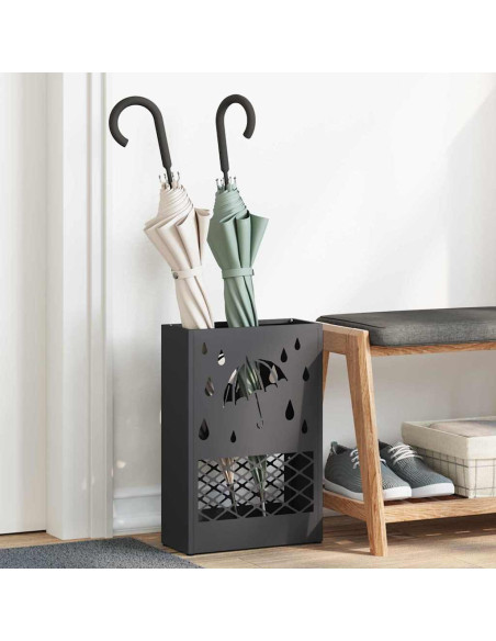 Supporto per Ombrellone Nero 28 x 12 x 41 cm Acciaio