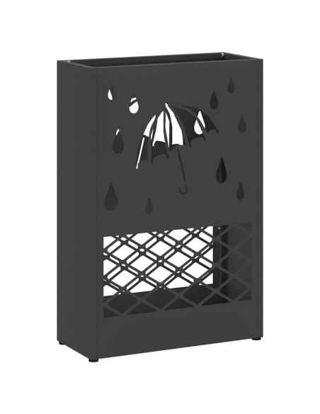 Supporto per Ombrellone Nero 28 x 12 x 41 cm Acciaio