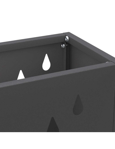 Supporto per Ombrellone Nero 28 x 12 x 41 cm Acciaio