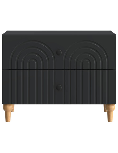 Armadio da Notte Nero 62 x 34,5 x 48 cm Legno ingegnerizzato