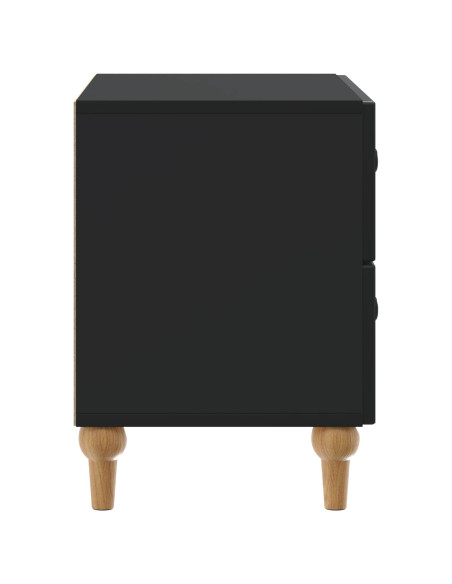 Armadio da Notte Nero 62 x 34,5 x 48 cm Legno ingegnerizzato